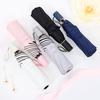 Small Fresh Three-fold Vinyl Umbrella Sunscreen UV Protection Sun Umbrella Female Personality Creative Parasol Can Be