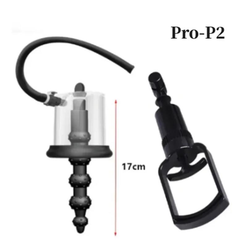 New Anal Pump Manual Vacuum Rosebud Pump Sex Toys for Men Women SM Suction Cup Prostate Stimulator Anus Dilator Butt Plug Set