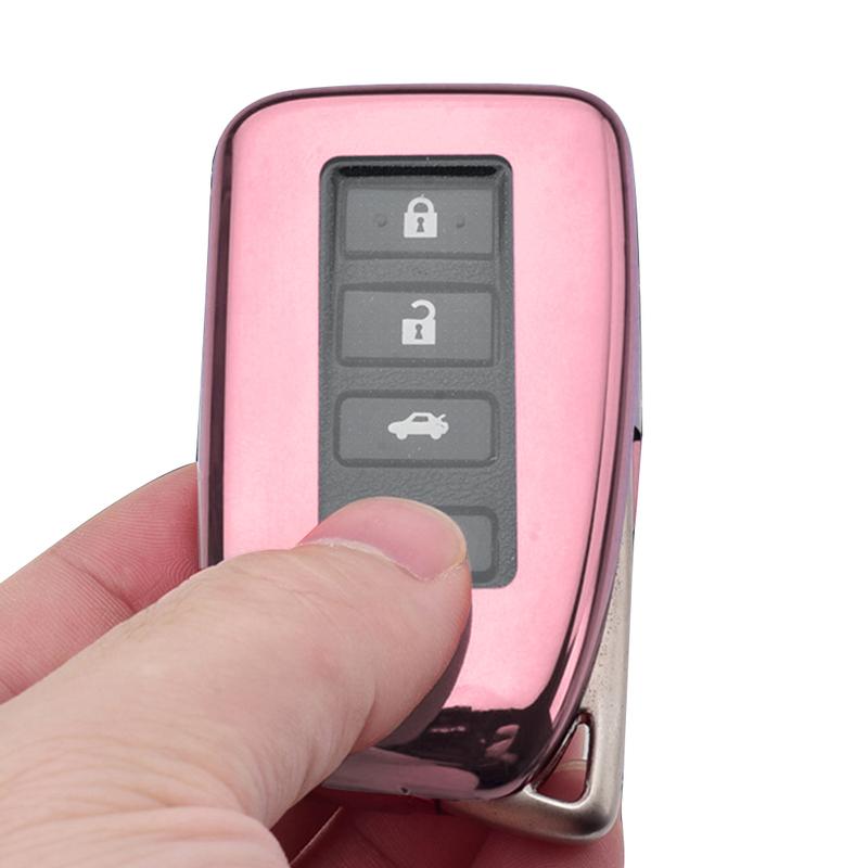 Car Remote Key Fob Cover Case Shell Rose Gold Fit For Lexus IS ES NX RX GS LX RC 2016 2017 2018