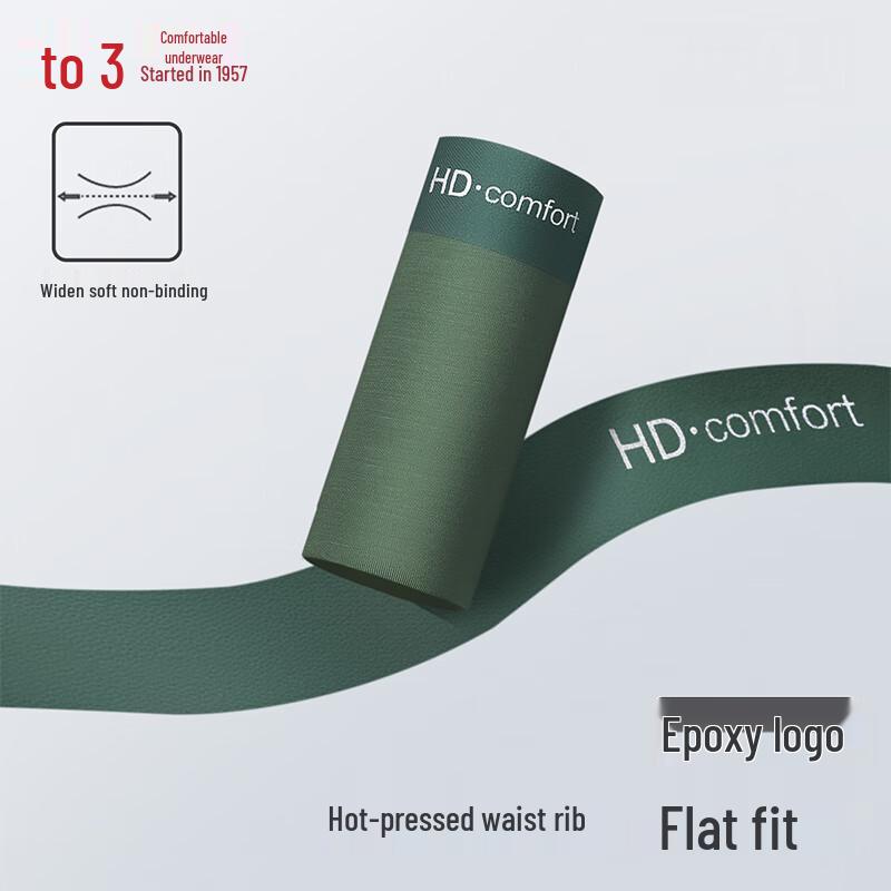 Hodo Men's 40S Modal Antibacterial Boxer Briefs - 3 Pack