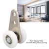 10PCS 23mm Nylon Pulley Stainless Steel Bracket Hanging Wheel Roller for Sliding Door Window White