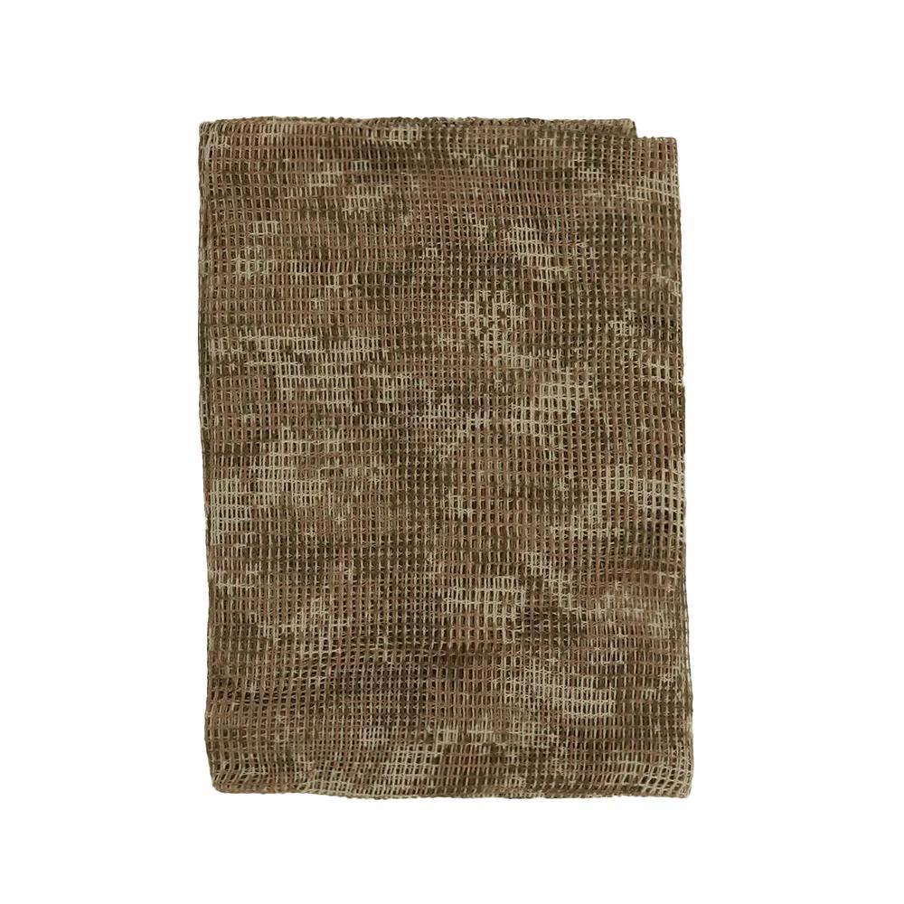 Tactical Sniper Scarf Camouflage Mesh Net Scarves Cloth Desert Face Veil Shemagh Head Wrap
