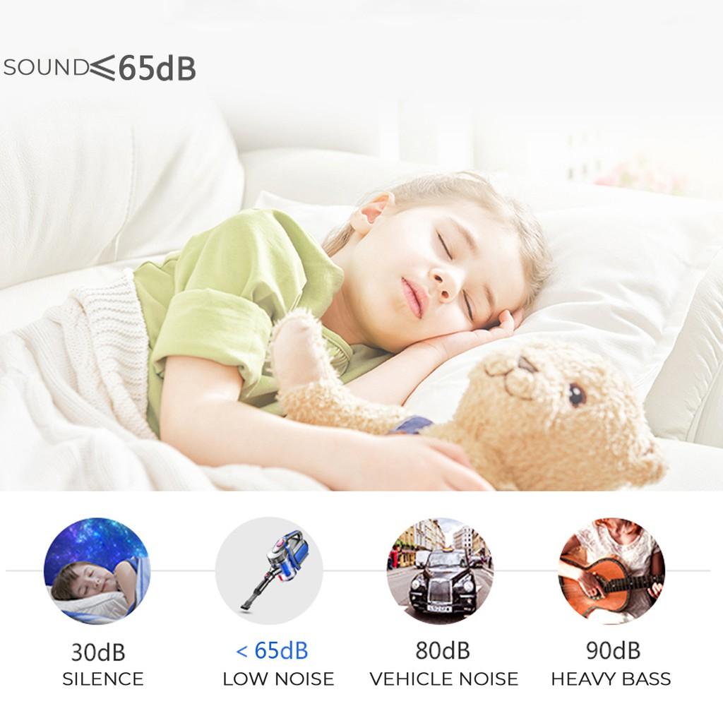 Recharge Home/Car Vacuum Cleaner Cordless Handheld Handstick Vac LED Light