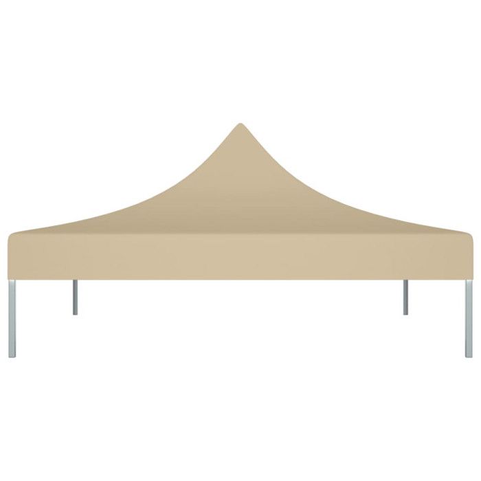Toit de Tente - VIDAXL - 2x2 m - Oxford Résistant aux UV - Beige - Pliable