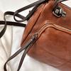 Soft leather PU vintage bag for women shoulder bag crossbody travel business tote handle large capacity brand