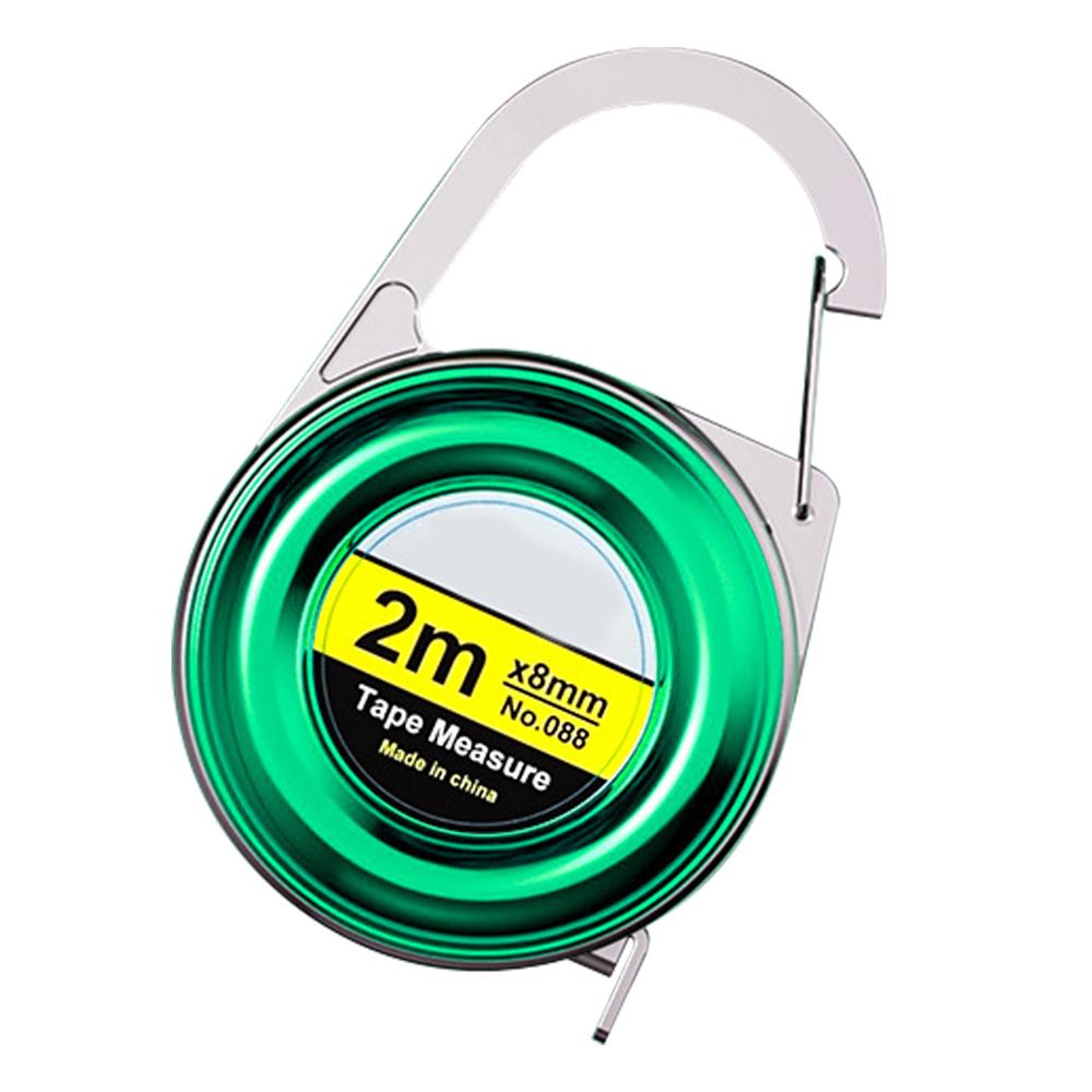 NEW Mini Keychain Tape Measure 2m Steel Tape Measure Delicate Small Steel Ruler Multipurpose Steel Tape Measure Gift Ruler