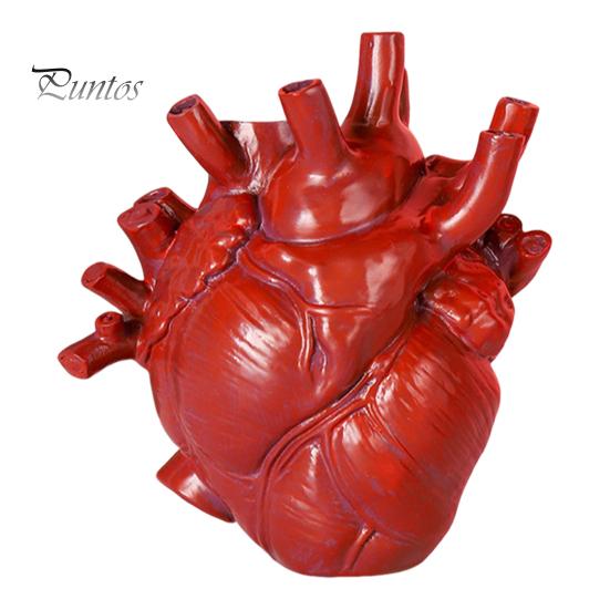 

Ваза для цветов в форме сердца, ваза из смолы в форме человеческого сердца, декоративная подставка для цветов для домашнего офиса, стола, гостиной красный