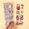 6/12Sheets Kids Puffy Stickers for Children Birthday Christmas Gift for Girl Boy Scrapbooking Cartoon Stickers Santa Claus TMZ