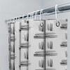 White Black Striped Shower Curtain Waterproof Bathroom Decor Modern Abstract Design Pattern For Home Decoration