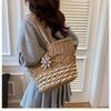 Woven Straw Bag Women's Large-capacity New Versatile Shoulder Seaside Beach Vacation Tote Bag Tide