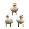 3 Cute Ducks Outdoor Garden Decorations. Suitable for Lawn Decoration, Courtyard Decoration, and Swimming Pool Edge Decoration