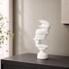 Abstract Human-Profile Sculpture Minimalist Freestanding Decor for Living Room