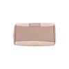COACH Rowan 18 brand logo zipper closure, artificial leather, crossbody shoulder handbag, small size, women's milk tea color