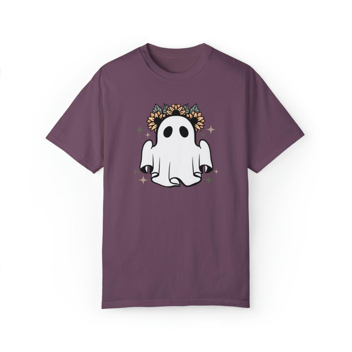 Hippie Ghost Halloween T-Shirt, Retro Vintage Halloween Tee S разноцветный