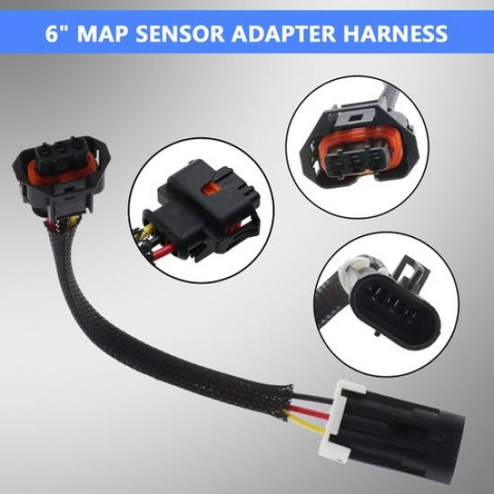 MAP Sensor Extension Cable Plug For GM LS1 LS2 LS6 To LS3 LS9 LSA Gen 3 To Gen 4