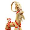 Christmas Straw Ornaments 16.1inch Tall Swedish Straw-Woven Goat Yule Decoration Tradition Gift for Home Birthday Party Outdoor Indoor Decor
