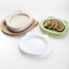 Plastic Bear Shaped Pet Plates Colorful Pet Feeding Dishes Lightweight Pet Snack Dish  Travel