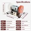 100W Mini Electric Belt Sander Double Grinder Machine 7 Speed Adjustable DIY Polishing Grinding Table Grinding Low Noise