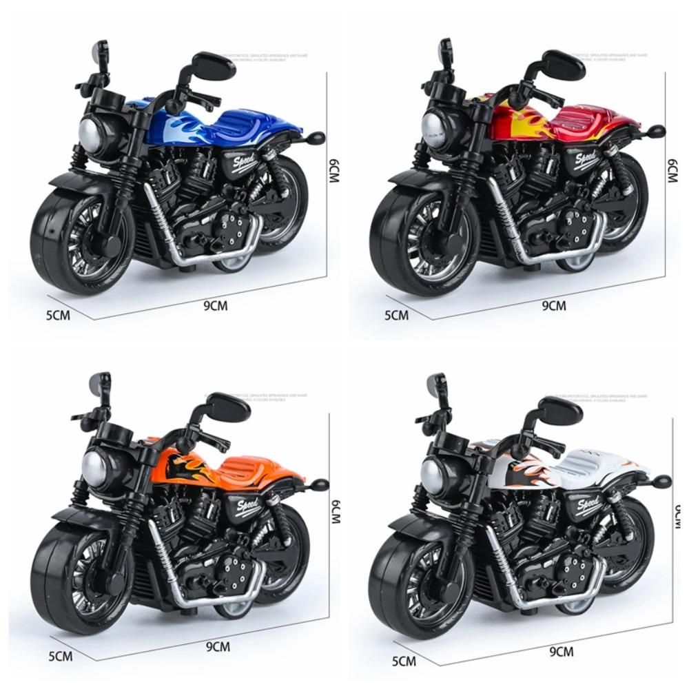 Movable Motorcycle Model Retro Style Traffic Toys New Cake Decoration