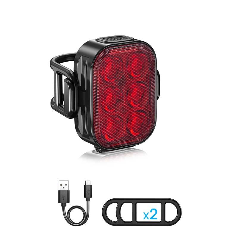 Bike Lights for Night Riding, Rechargeable Front Back Bicycle Lights, Waterproof IP65 Bike Headlight Tail Light LED Bike Lamp