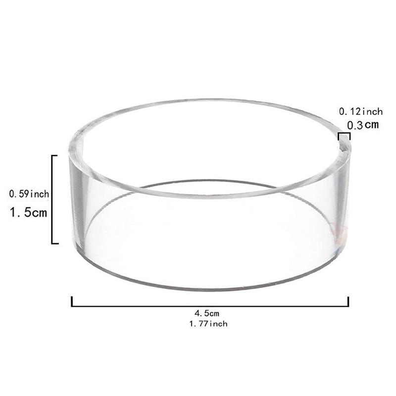 Acrylic Ball Stand Clear Round Display Stand Support Holder For Football Basketball Rugby Soccer