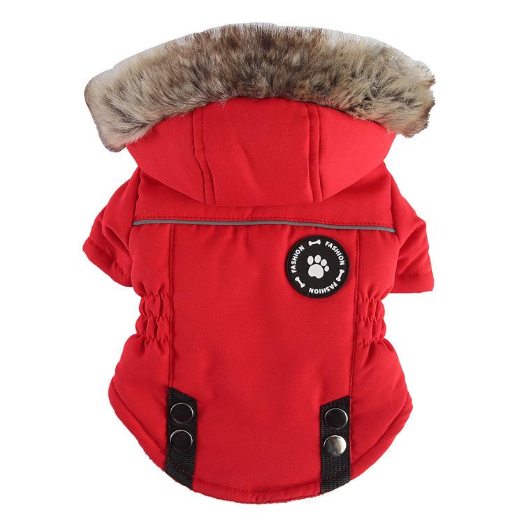 Waterproof Warm Dog Jacket: Thickened Cotton Velvet for Cold Protection, Winter Outdoor Pet Clothing