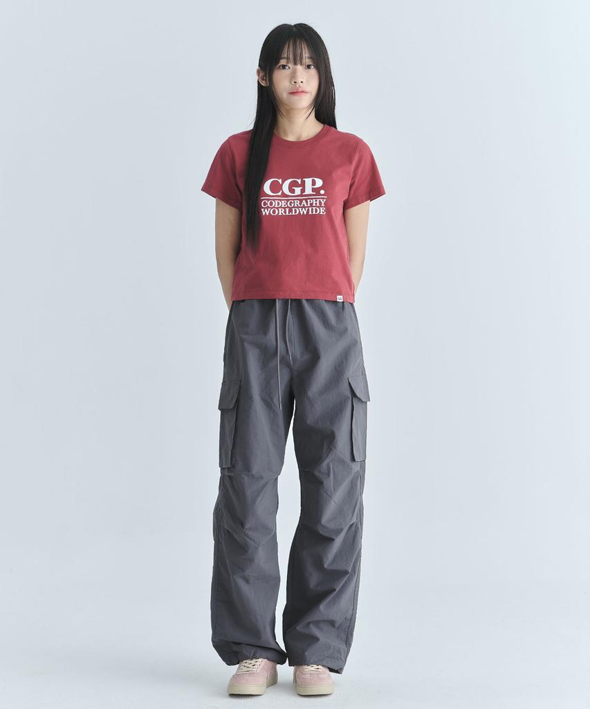 CGP Nylon Cargo Parachute Pants - Charcoal