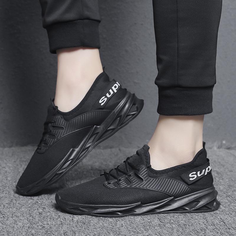 Blade Men's Shoes Spring and Autumn Sports Shoes Men's Lightweight Casual Shoes Men's Cloth Shoes Flying Woven Running Shoes Men
