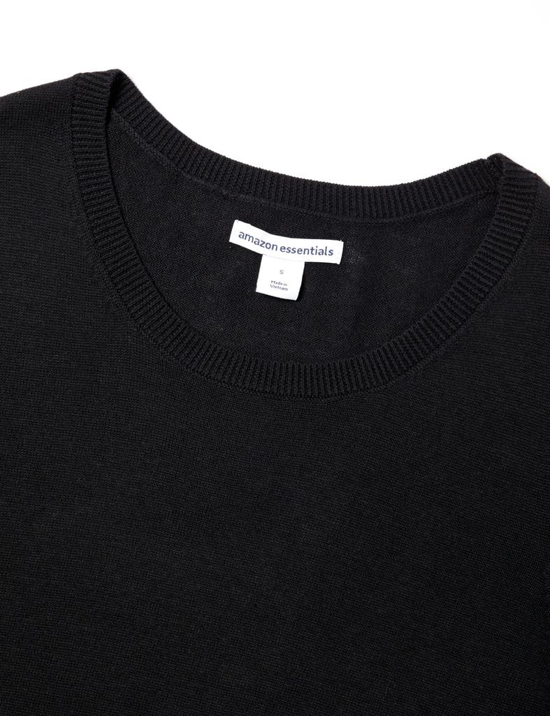 Dámský lehký svetr s dlouhým rukávem a kulatým výstřihem Amazon Essentials, Černý, Velikost L