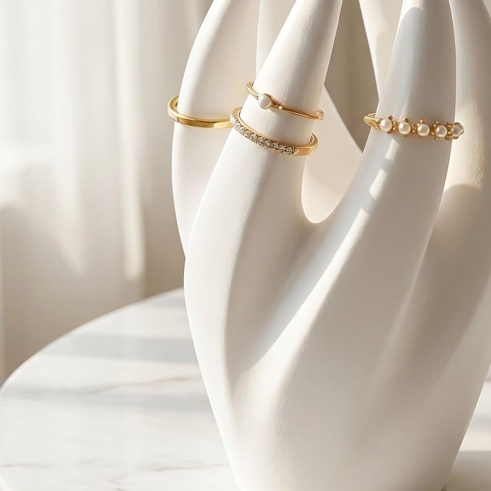 3D Printed Ring Storage Stand Finger-Shaped Necklace Holder Jewelry Display Stand Counter Display