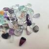 Natürlicher Fluoritstein Energieheilung Kristallstein Heimdekoration Stein Schmuckherstellung DIY Armband Halskette Zubehör