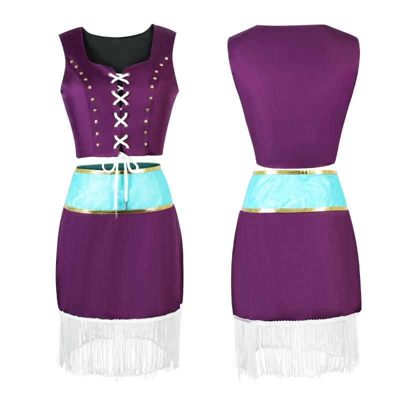 ONE PIECE Robin cosplay costume fur collar jacket onepiece Nicole Robin cosplay costume 2d
