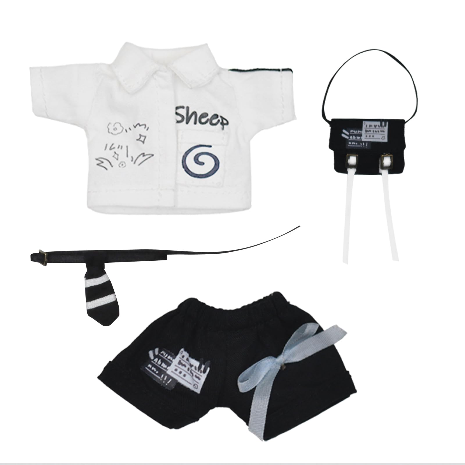 

YMY Ob11 Doll Clothes Sheep Diary Scale Doll Suit BJD GSC Molly Action Figure Clothes 1/12