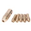 3 sets 4 Jaw Brass Drill Chuck Allen Wrench Included Electric Drill Chuck  For Mini Electric Drills
