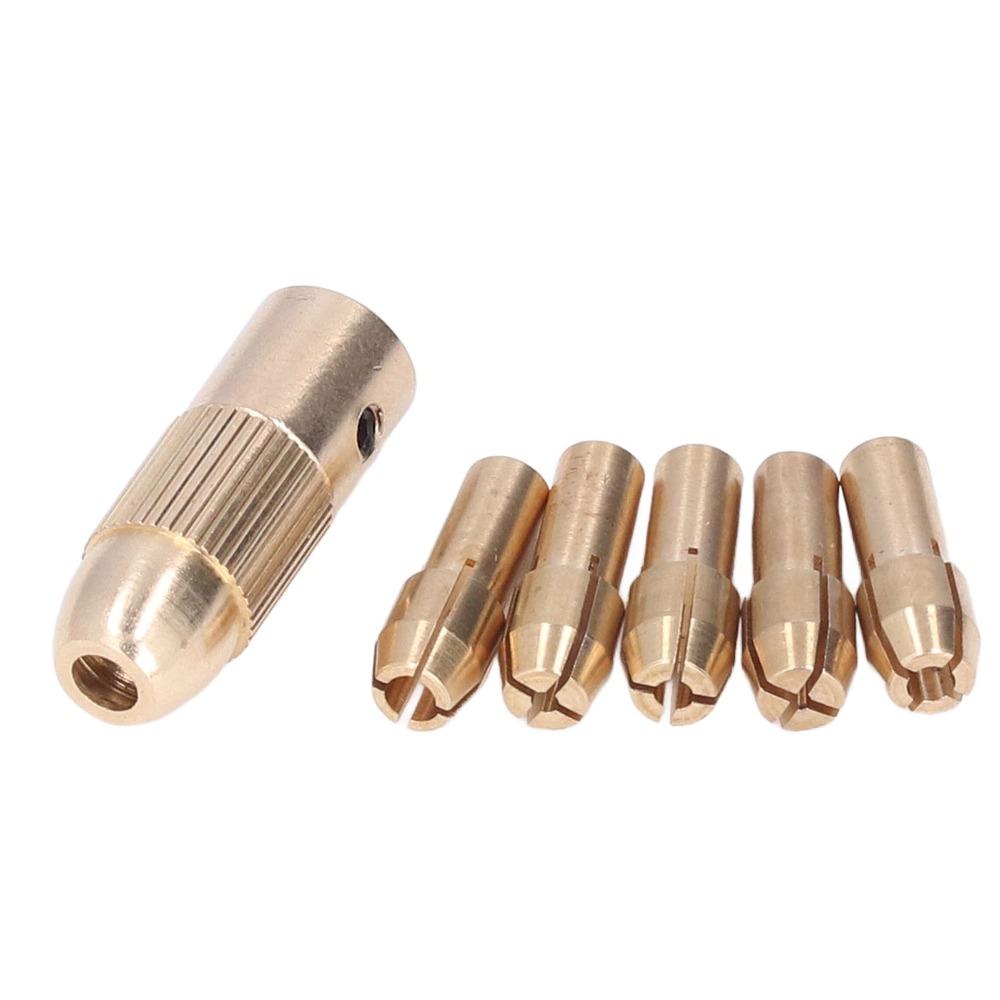 3 sets 4 Jaw Brass Drill Chuck Allen Wrench Included Electric Drill Chuck  For Mini Electric Drills