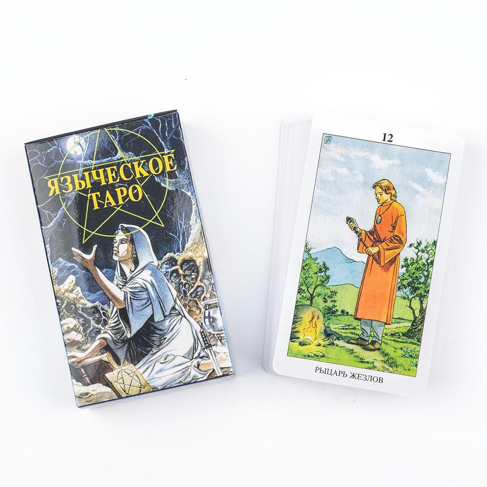 78 Cartes de Table Païennes Russes pour Fêtes Précognition Divination Jeu de Société Carte Tarot