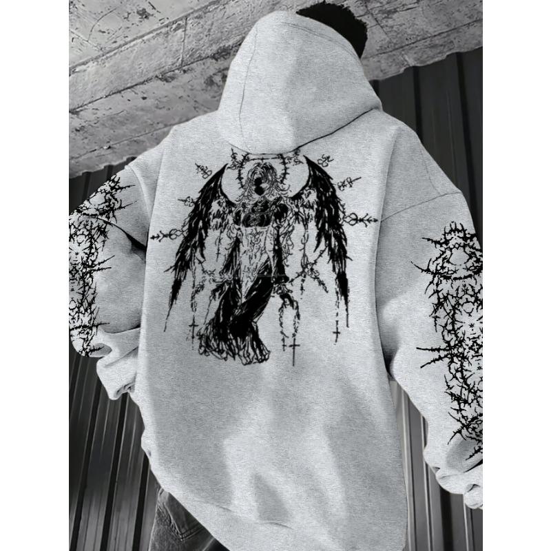Autumn/Winter New Style Street Casual Simple Fashion Comfortable Angel Men's Hooded Sweatshirt