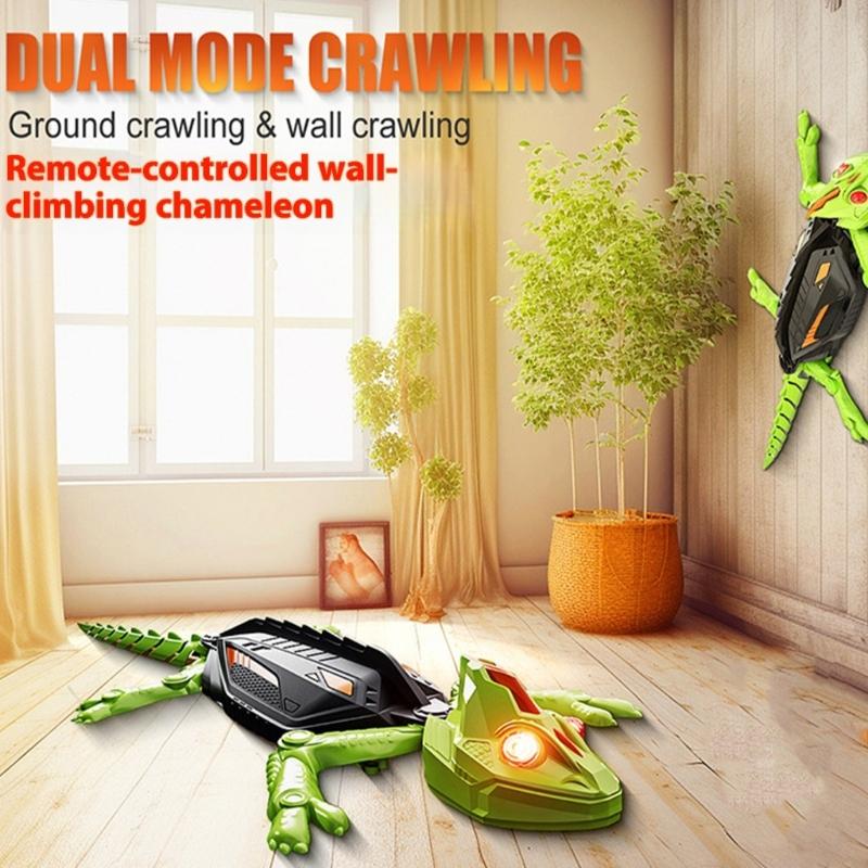 Remote Lizard Toy 360 Rotation 10M Ranges Rechargeable Battery Included Remote Control Robot Kids Toy