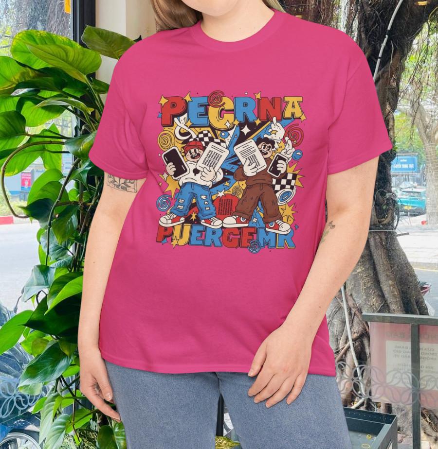 

Colorful Fun Retro Unisex Heavy Cotton Tee Graphic T-Shirt 4XL