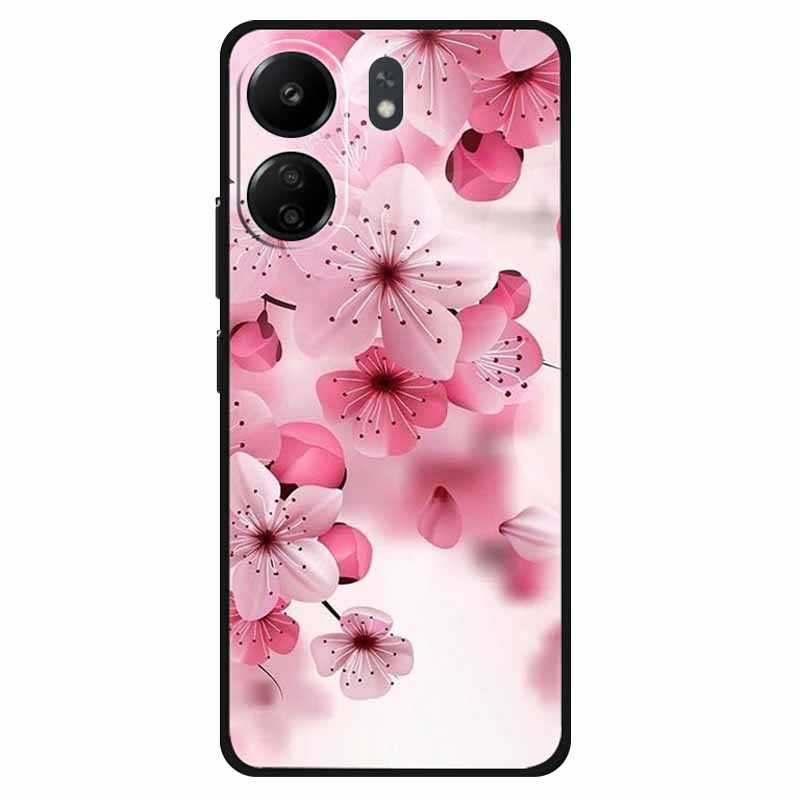 Funda For Xiaomi Poco C65 Case Soft Lion Wolf Black Shockproof Back Cover for Poco C65 C 65 Soft Case Poco C65 Cool Soft Bumper