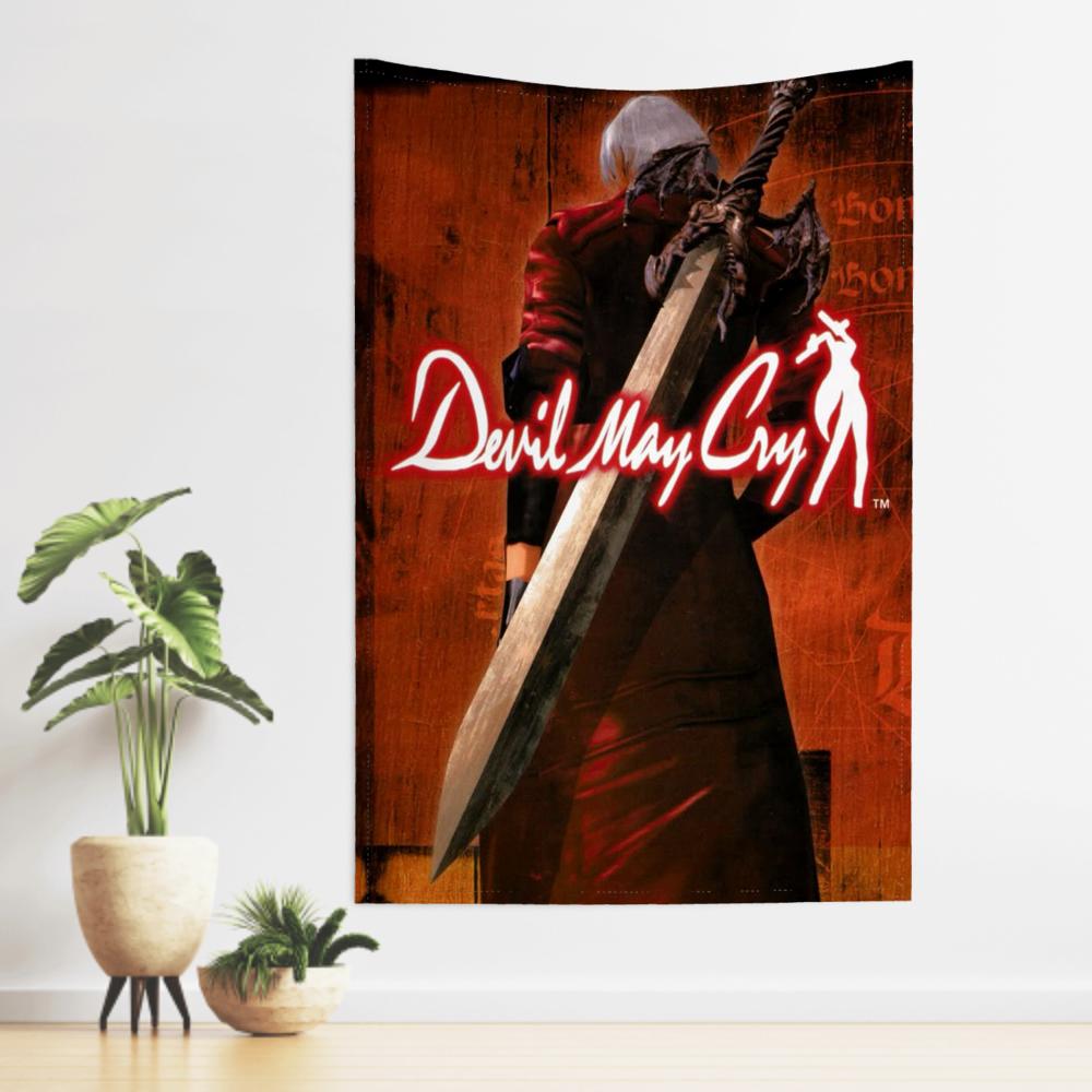 Game DDevil May Cry Tapestry Room Decor Wall Cloth Party Hanging Background Room Decor Baby Room