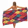 Mandala Pattern Microfiber Beach Towel - Soft, Absorbent, Quick-drying - Perfect for Swimming, Camping and Bathing