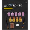 TIG Welding Torch Consumables Cup Gas Lens and Collet Gasket Back Cap Kit for WP 9 20 25 T32 1/16 3/32 1/8 17pcs