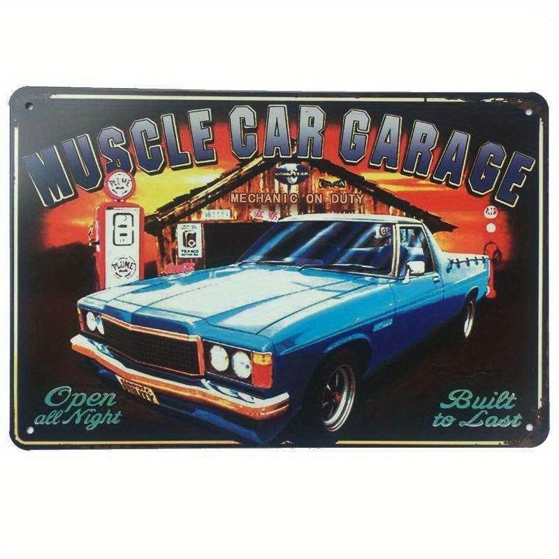 Avant-Garde Automotive Metal Art Painting for Garage Decor