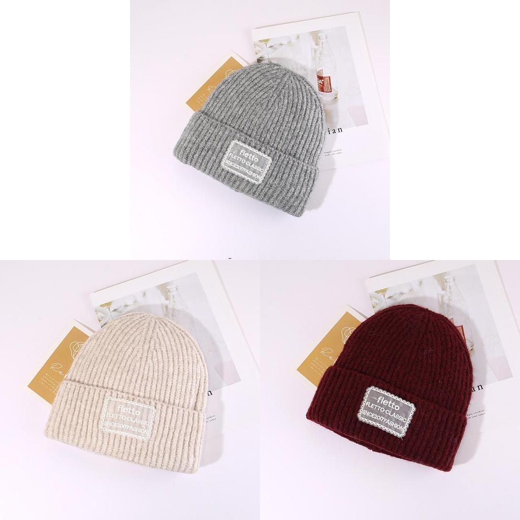 Fashion Letter Knit Hat With Warmth And Windproof Protection For Autumn Winter Fashion