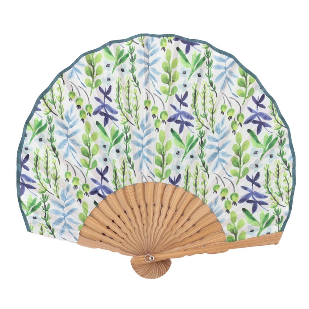 Global Arrow Natti Folding W23 H21 Fan, HERB, Size Approx. (when unfolded), S04-4261