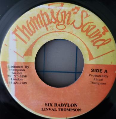 7inch Record LINVAL THOMPSON - Six Babylon NONE Thompson Sound Japan Reggae, Ska & Dub Used