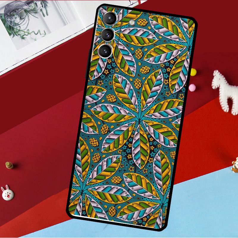 African Style Fabric Print Funda For Samsung Galaxy S26 S25 S24 S21 S22 S23 Ultra S10 Plus S20 FE S25 FE Phone Case