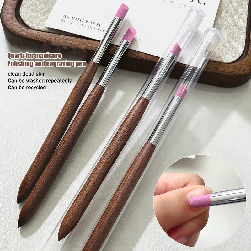 Effortless Nail Care with Quartz Grinding Pen Efficient Cuticle Remover Tool for Home Manicure