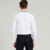Bridegroom Shirt Top with Bow Ties Solid Color Long Sleeve Lapel Button-up
